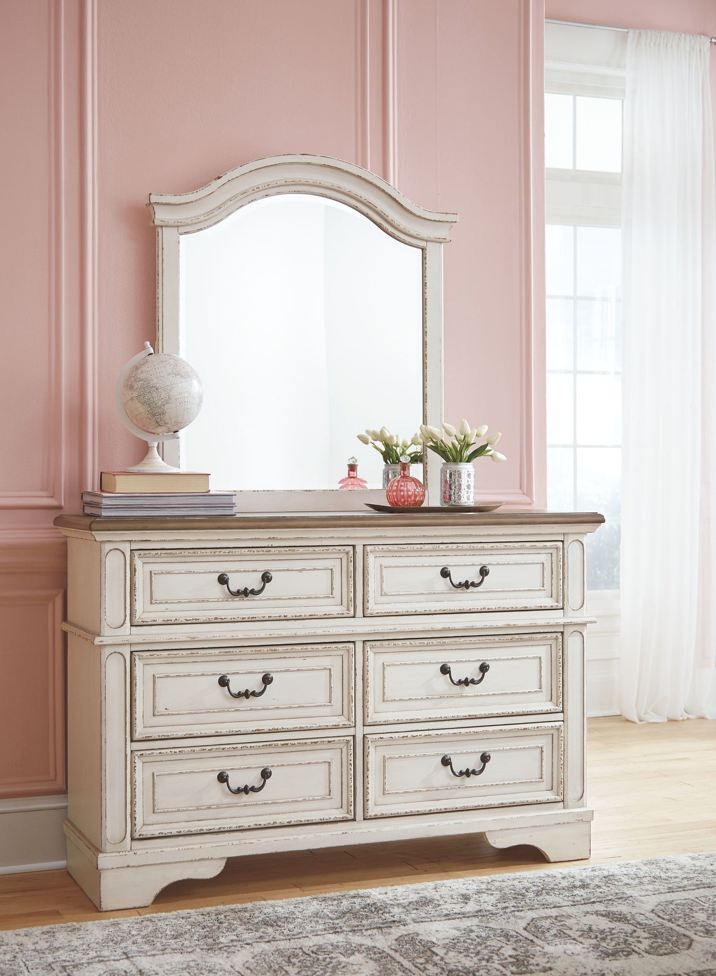 Realyn - Dresser, Mirror - Hornell Furniture Outlet