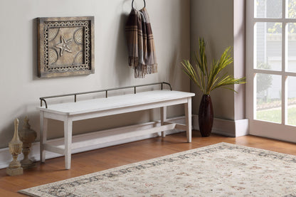 Pendleton - Dining Bench - White - Hornell Furniture Outlet