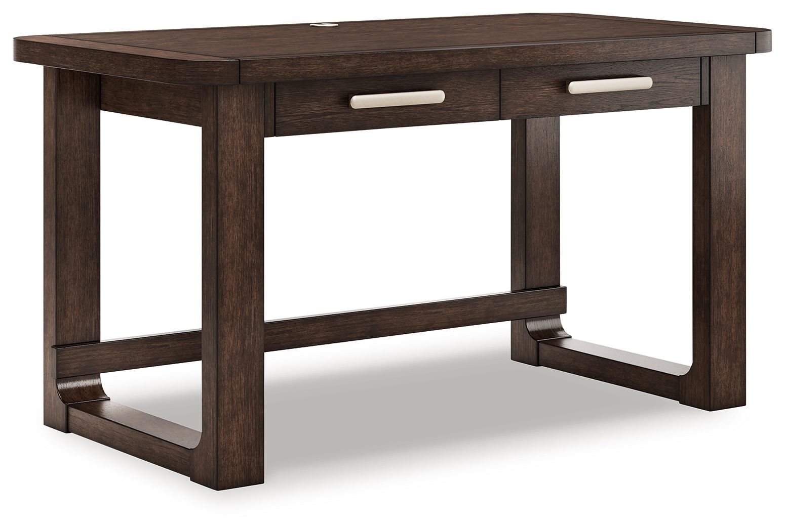 Breckington - Dark Brown - Home Office Desk - Hornell Furniture Outlet