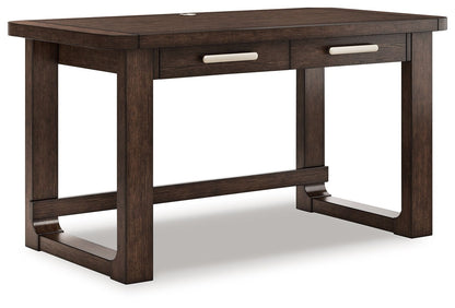 Breckington - Dark Brown - Home Office Desk - Hornell Furniture Outlet