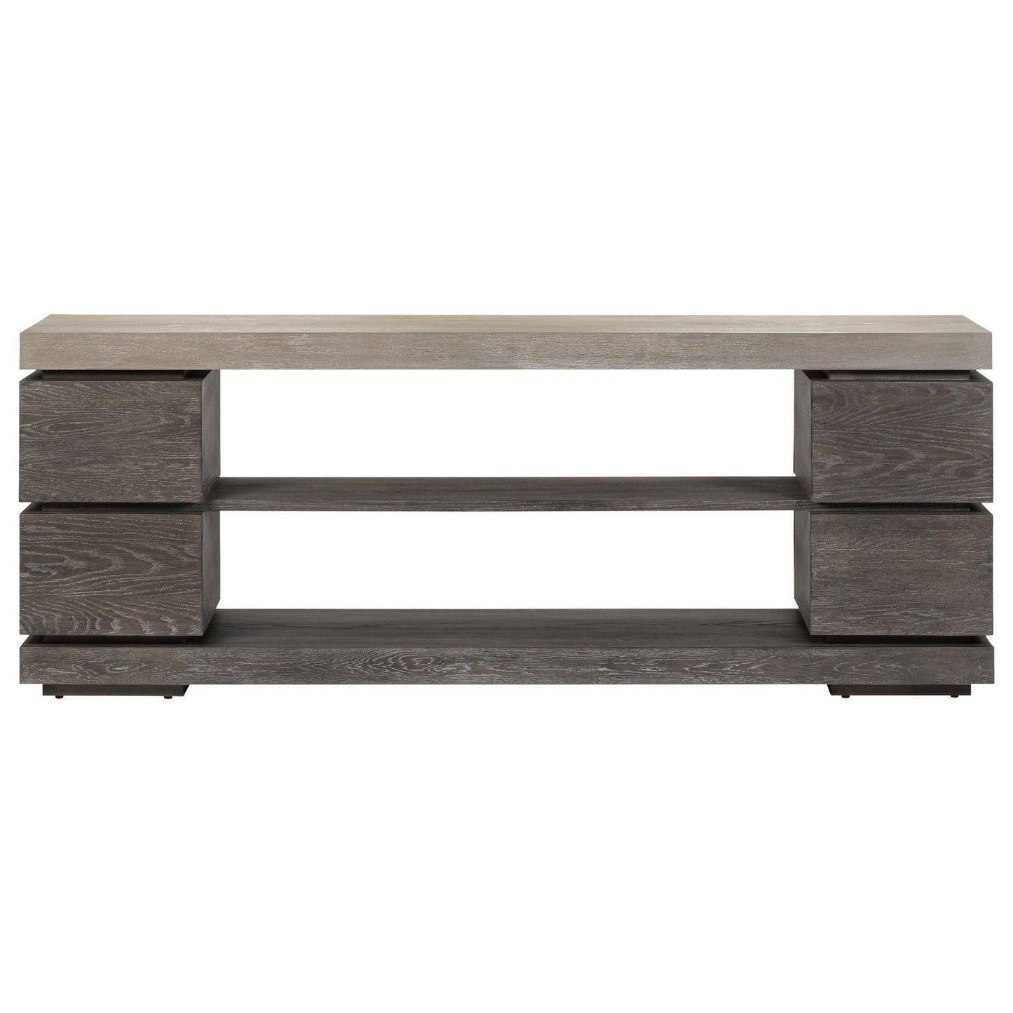 Piedmont - 84'' TV Console - Charcoal / Ash - Hornell Furniture Outlet
