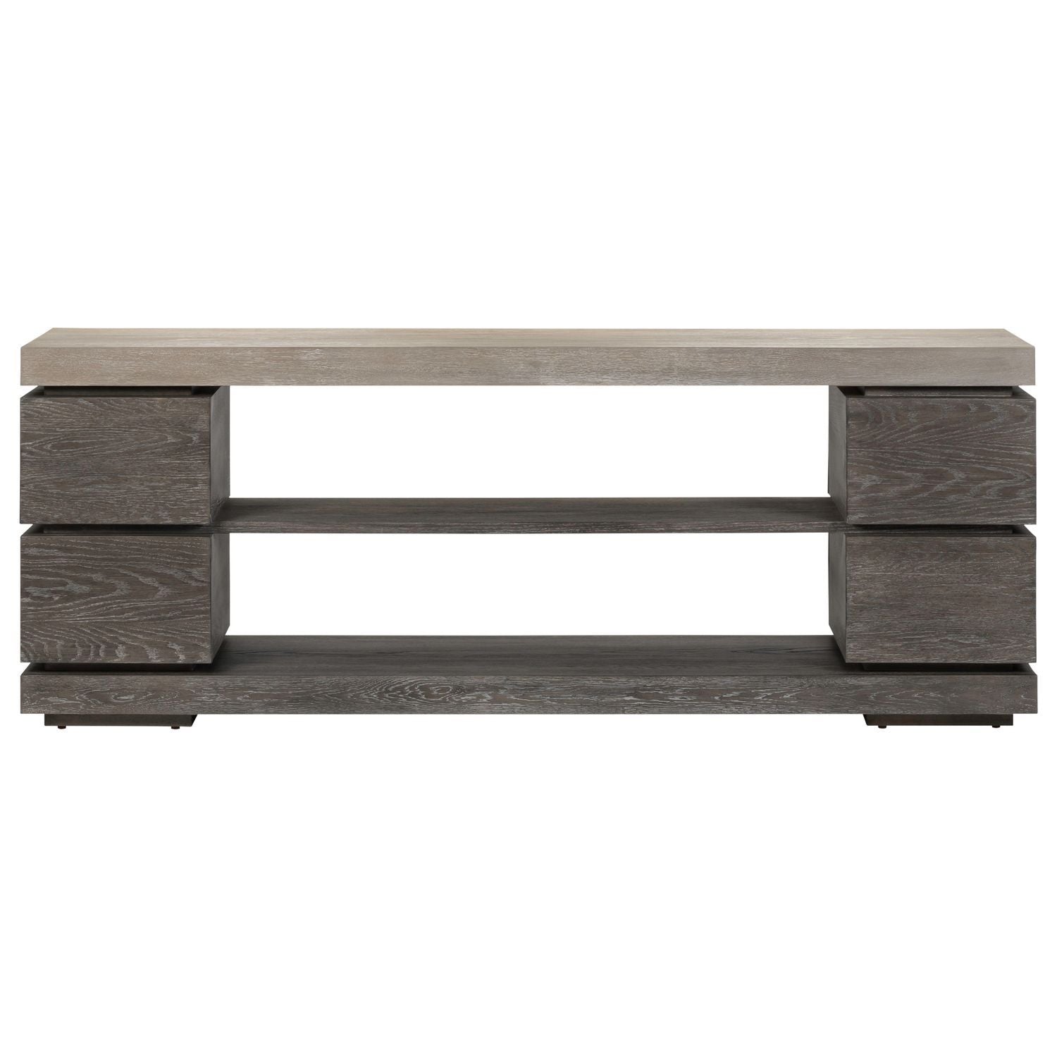 Piedmont - 84'' TV Console - Charcoal / Ash - Hornell Furniture Outlet