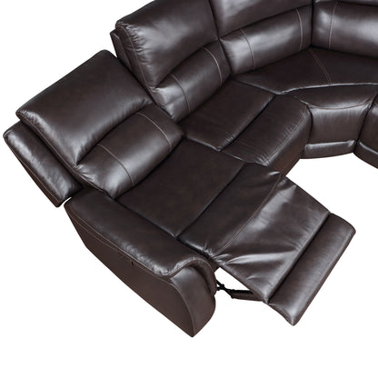 Alexandria - Leather Power Sectional - Hornell Furniture Outlet