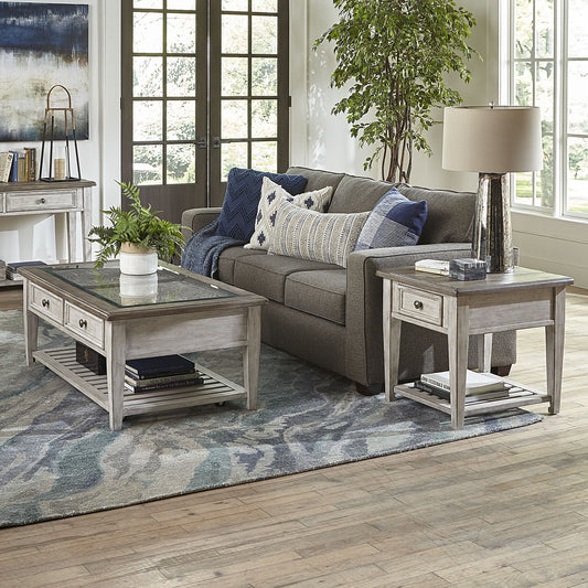 Heartland - 3 Piece Table Set - White - Hornell Furniture Outlet