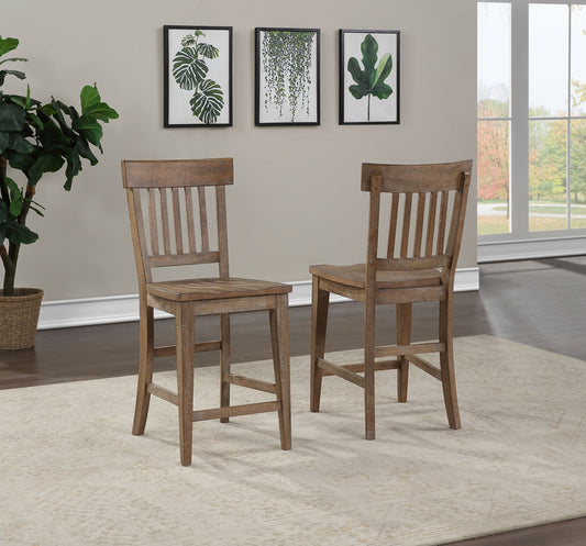 Riverdale - Counter Chair (Set of 2) - Dark Brown - Hornell Furniture Outlet