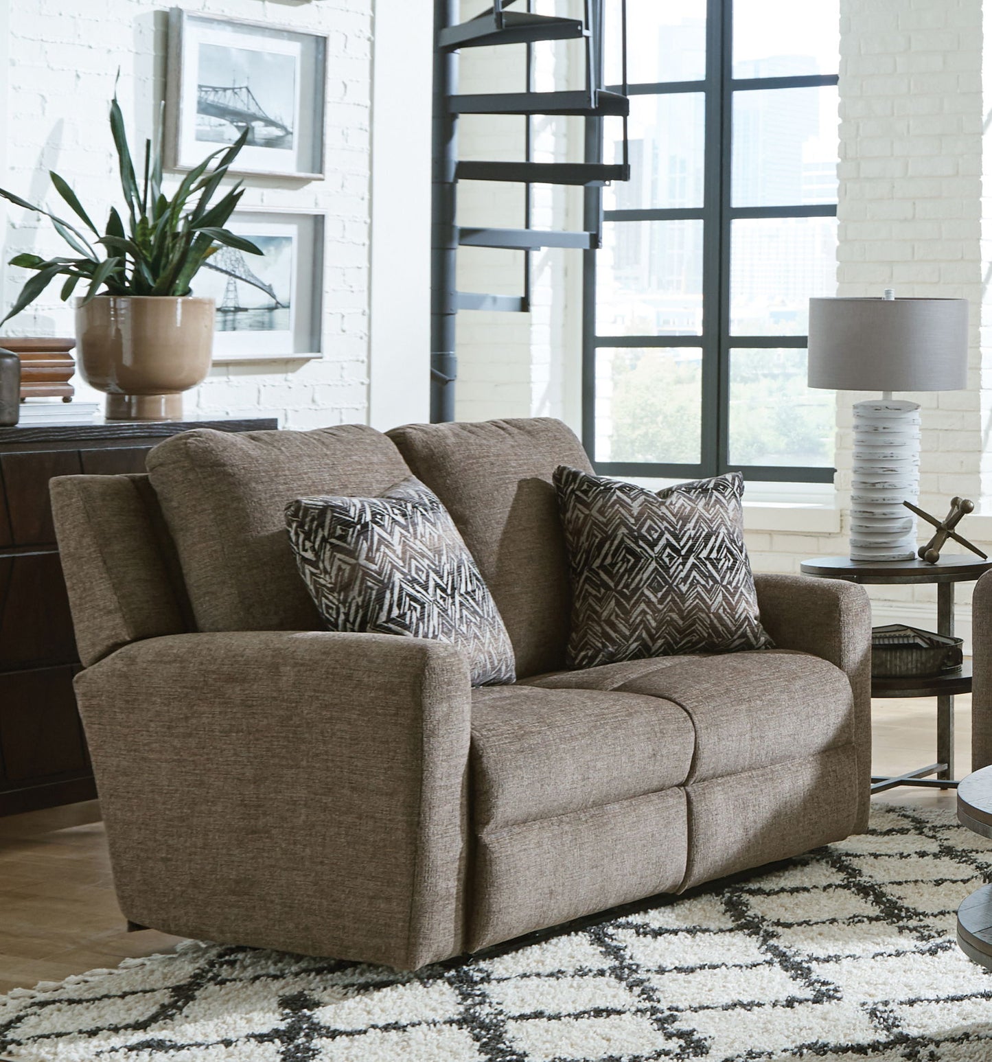 Calvin - Reclining Loveseat - Hornell Furniture Outlet