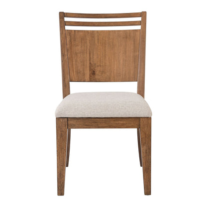 Shaker Lakes - Panel Back Side Chair (RTA) - Harvest Brown - Hornell Furniture Outlet