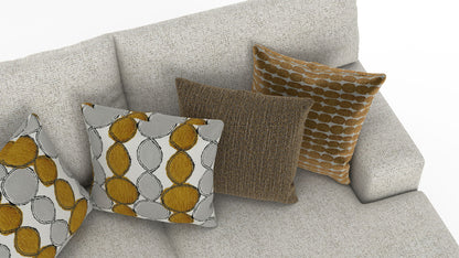 Tori - Sectional With Comfort Coil Seating And Accent Pillows Included - Hornell Furniture Outlet