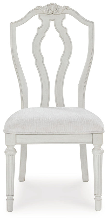 Montelaine - Antique White - Dining Upholstered Side Chair (Set of 2) - Hornell Furniture Outlet