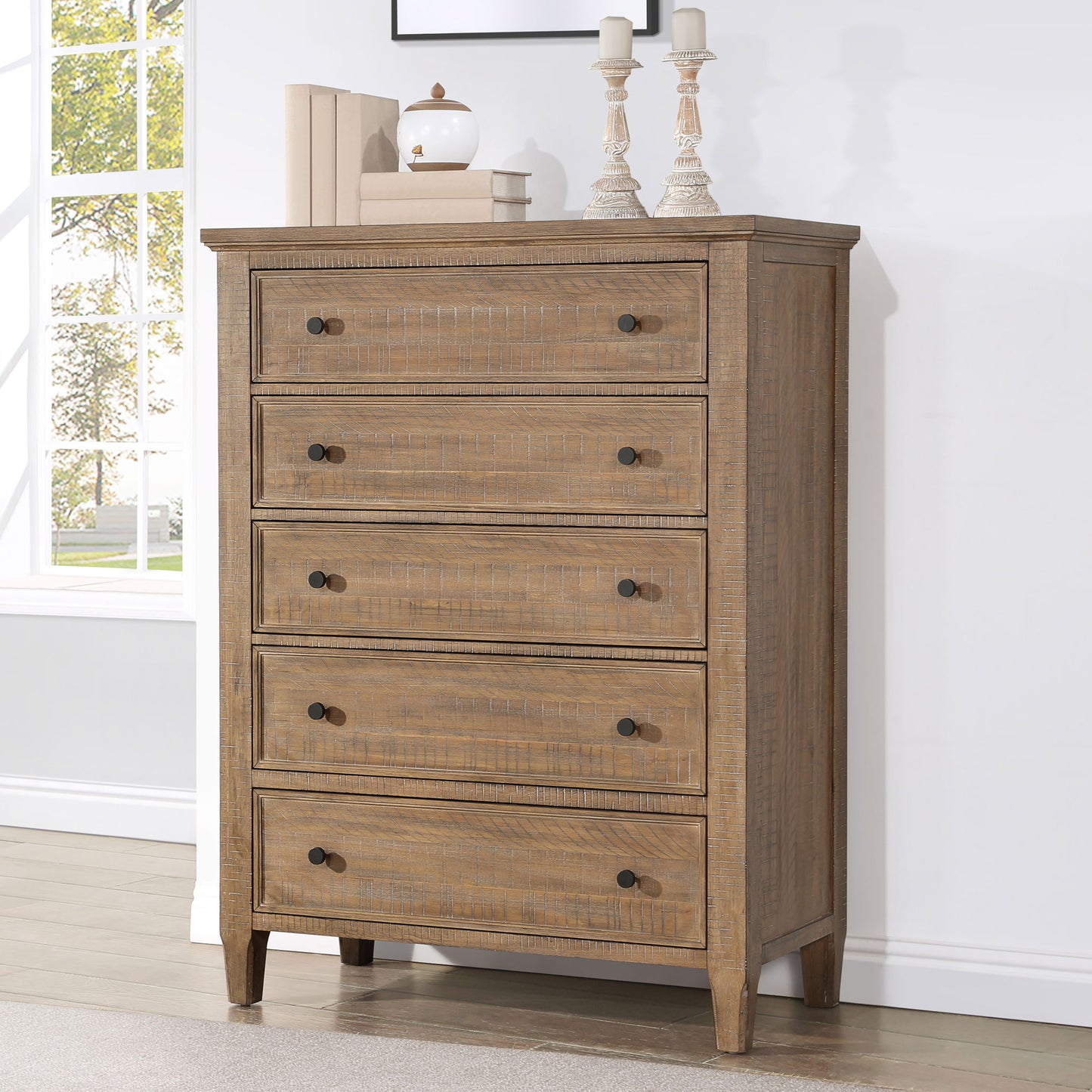 Riverdale - Drawer Chest - Dark Brown - Hornell Furniture Outlet