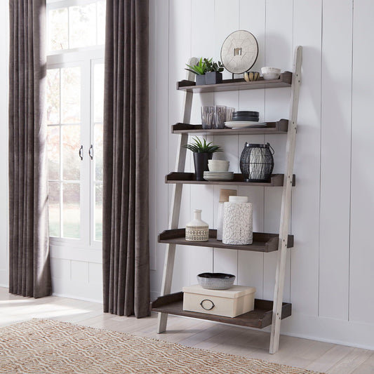 Farmhouse - Leaning Bookcase - White - Hornell Furniture Outlet