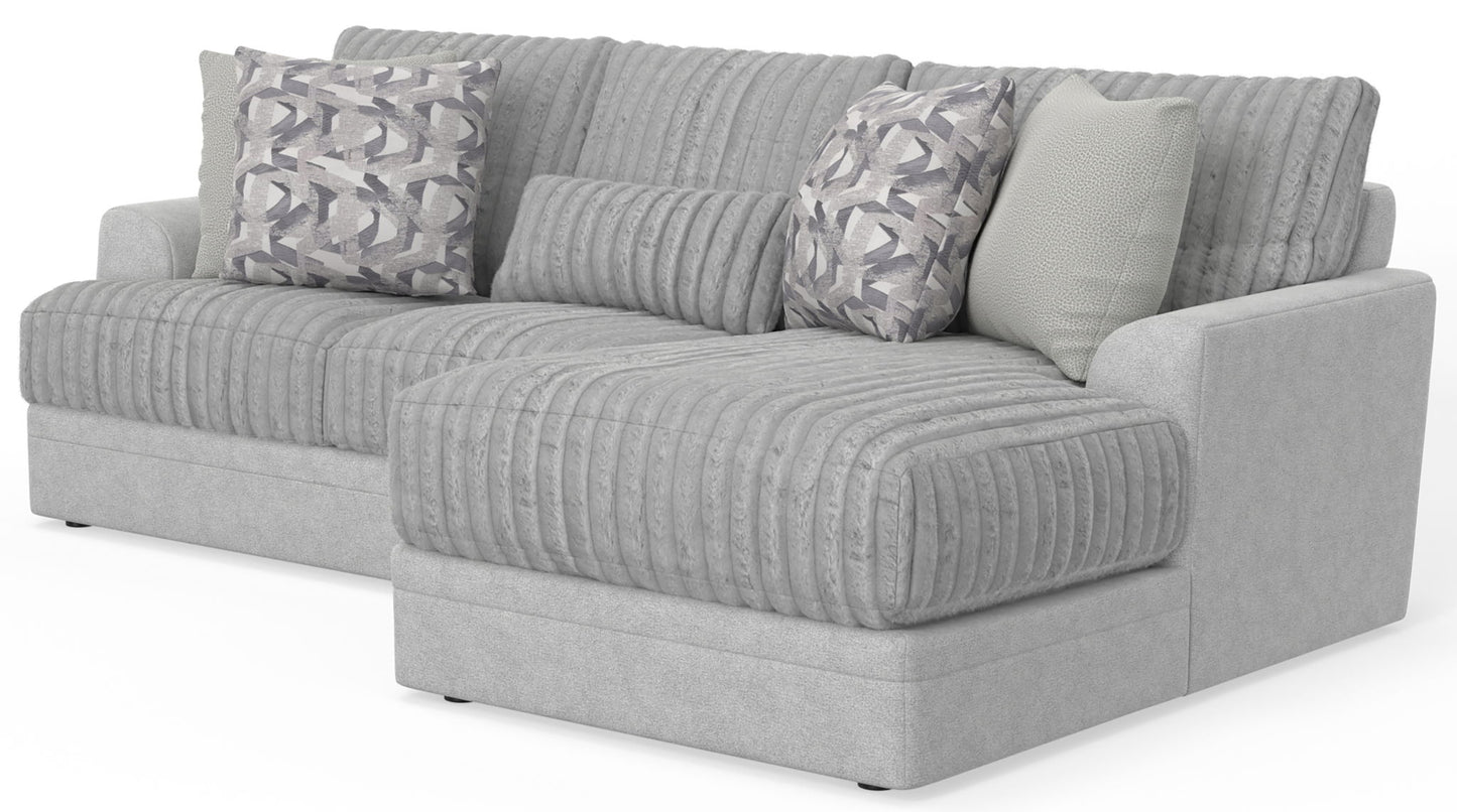 Titan - Sectional With Comfort Coil Seating And Accent Pillows Included - Hornell Furniture Outlet