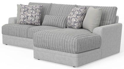 Titan - Sectional With Comfort Coil Seating And Accent Pillows Included - Hornell Furniture Outlet