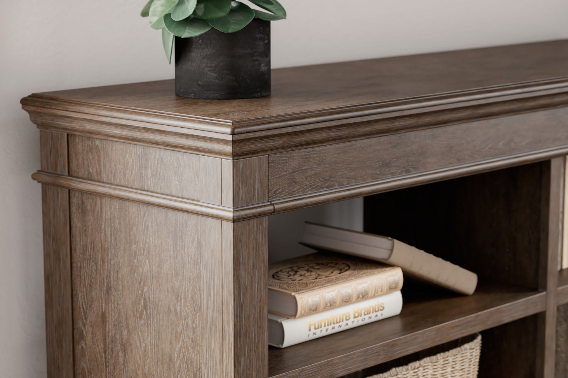 Janismore - Weathered Gray - Credenza - Hornell Furniture Outlet