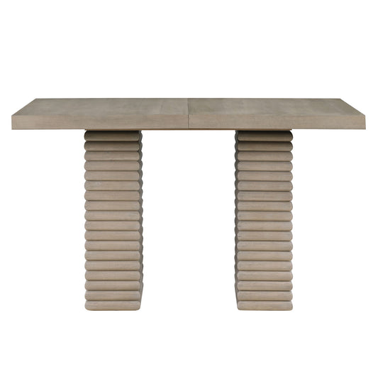 Lily - 60 - 78" Counter Table With 18" Leaf - Gray - Hornell Furniture Outlet