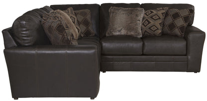 Denali - Italian Leather Match Sectional - Hornell Furniture Outlet