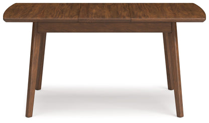 Lyncott - Brown - Rectangular Dining Room Butterfly Extension Table - Hornell Furniture Outlet
