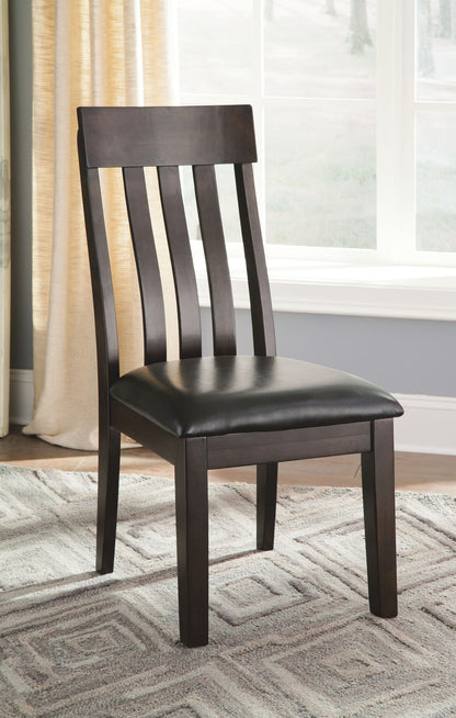 Haddigan - Dark Brown - Dining UPH Side Chair (Set of 2) - Hornell Furniture Outlet