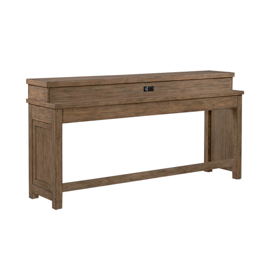 Pinebrook Ridge - Console Bar Table - Light Brown - Hornell Furniture Outlet