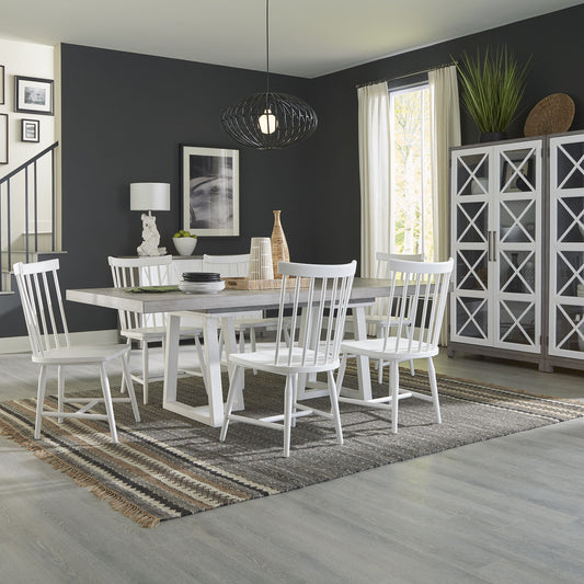 Palmetto Heights - Optional Double Pedestal Table Set - Hornell Furniture Outlet