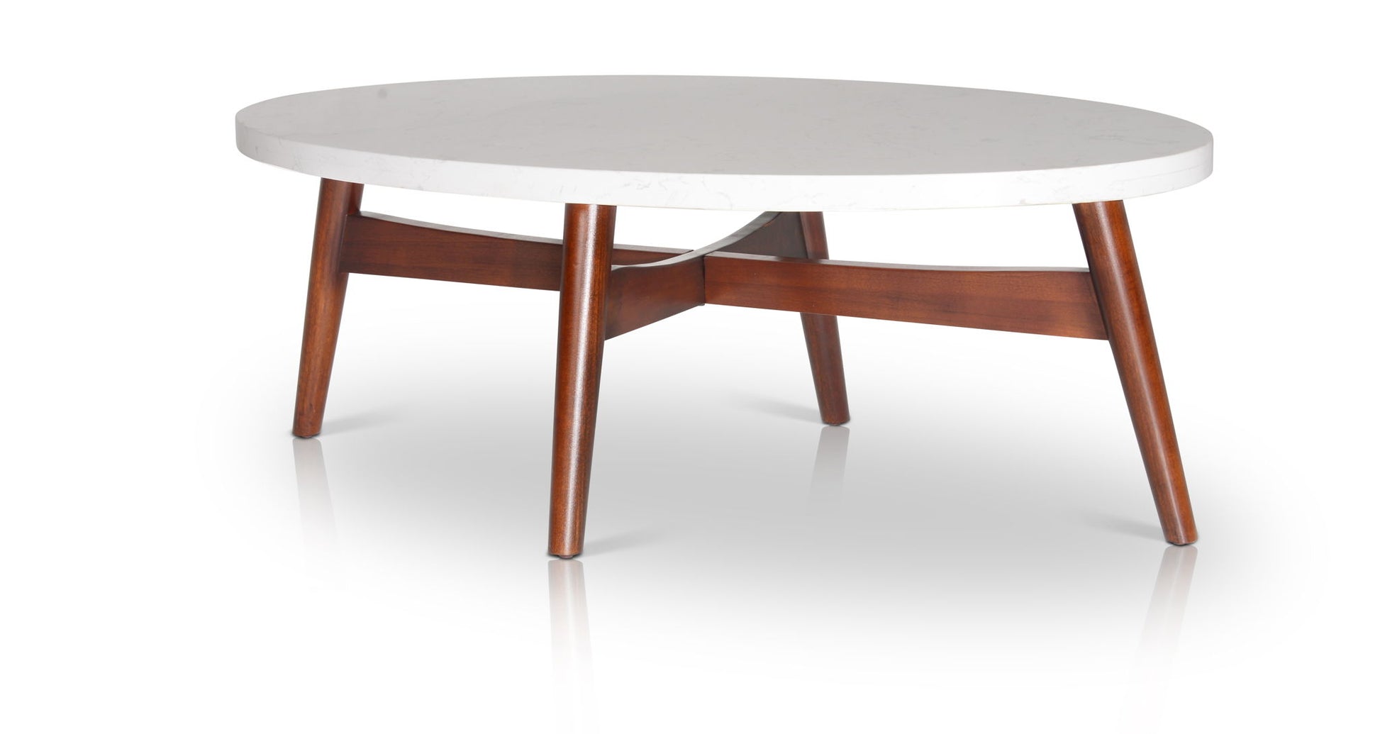 Serena - Silverstone Oval - White - Hornell Furniture Outlet