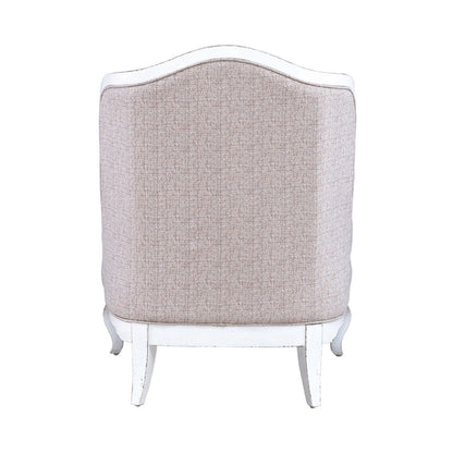 Magnolia Manor - Upholstered Accent Chair - Antique White & Weathered Bark - Hornell Furniture Outlet