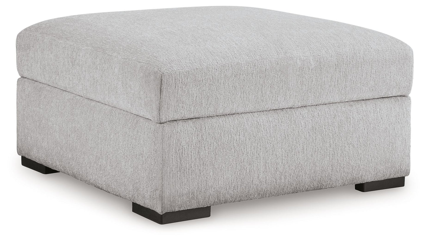 Gabyleigh - Nickel - Ottoman With Storage - Hornell Furniture Outlet