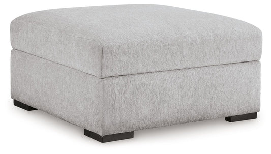 Gabyleigh - Nickel - Ottoman With Storage - Hornell Furniture Outlet