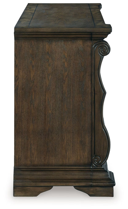 Maylee - Dark Brown - Dining Room Buffet - Hornell Furniture Outlet