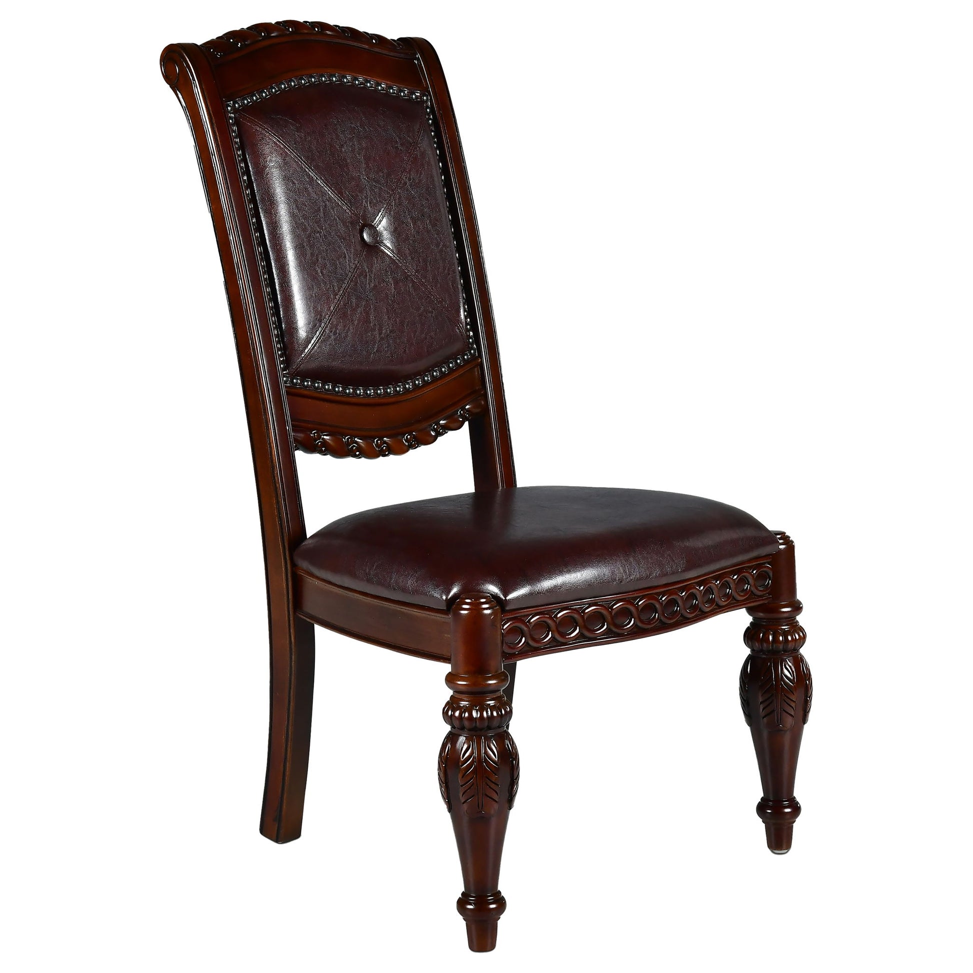 Antoinette - Side Chair (Set of 2) - Dark Brown - Hornell Furniture Outlet