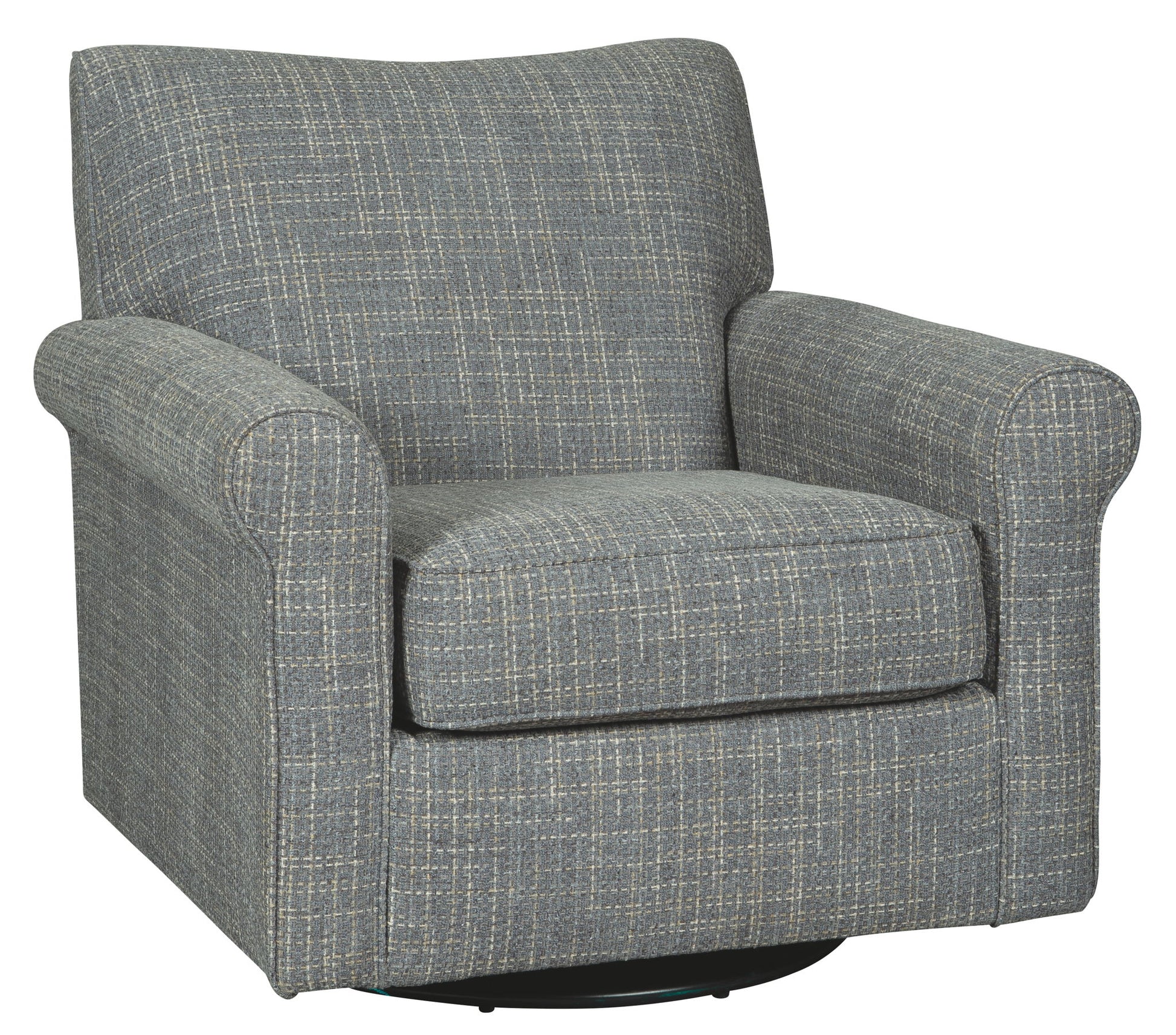 Renley - Ash - Swivel Glider Accent Chair - Hornell Furniture Outlet