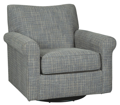 Renley - Ash - Swivel Glider Accent Chair - Hornell Furniture Outlet
