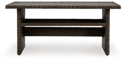Brook Ranch - Brown - Rect Multi - use Table - Hornell Furniture Outlet