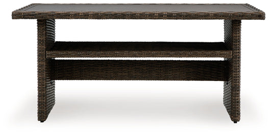 Brook Ranch - Brown - Rect Multi - use Table - Hornell Furniture Outlet