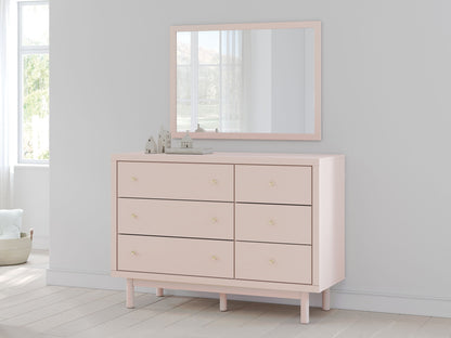 Wistenpine - Blush - Dresser And Mirror - Hornell Furniture Outlet