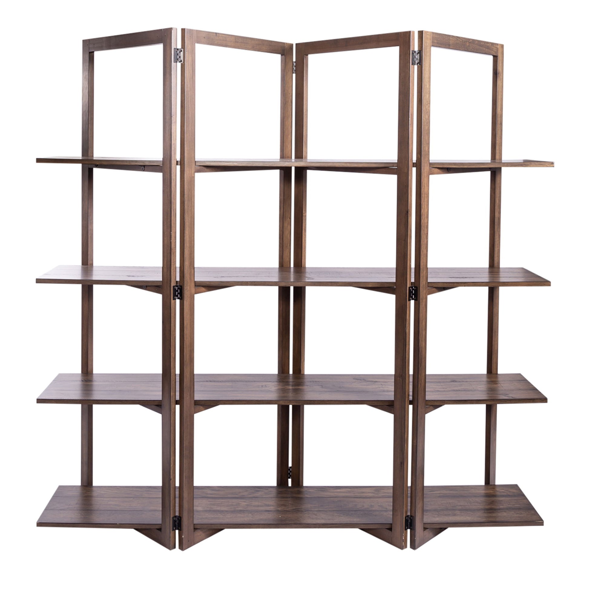 Lennox - Open Bookcase - Dark Brown - Hornell Furniture Outlet