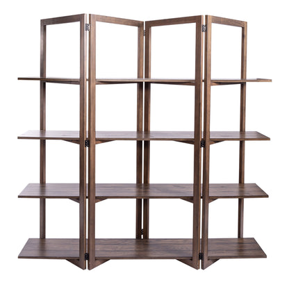 Lennox - Open Bookcase - Dark Brown - Hornell Furniture Outlet