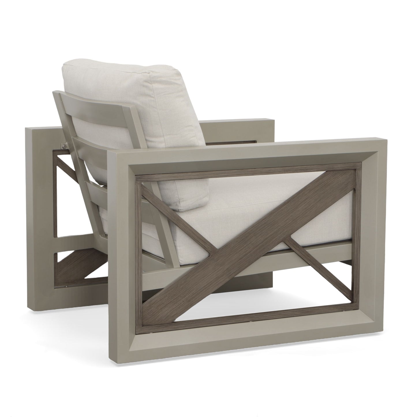 Dalilah - Patio Arm Chair - Gray - Hornell Furniture Outlet