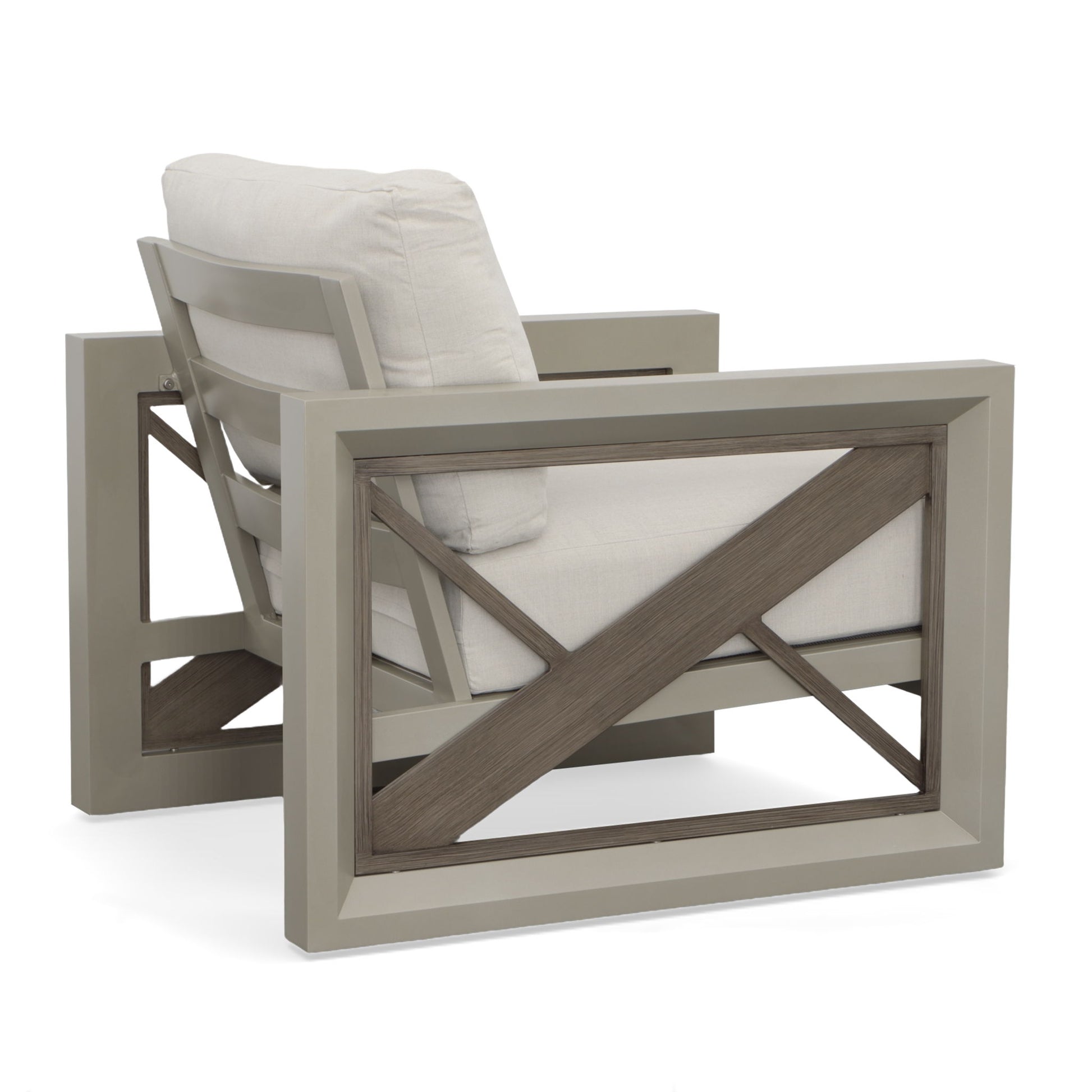 Dalilah - Patio Arm Chair - Gray - Hornell Furniture Outlet