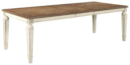 Realyn - Chipped White - Rectangular Dining Room Extension Table - Hornell Furniture Outlet