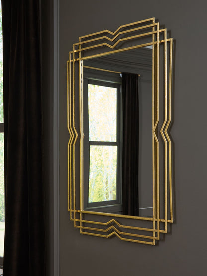 Claybrook - Gold Finish - Accent Mirror - Hornell Furniture Outlet