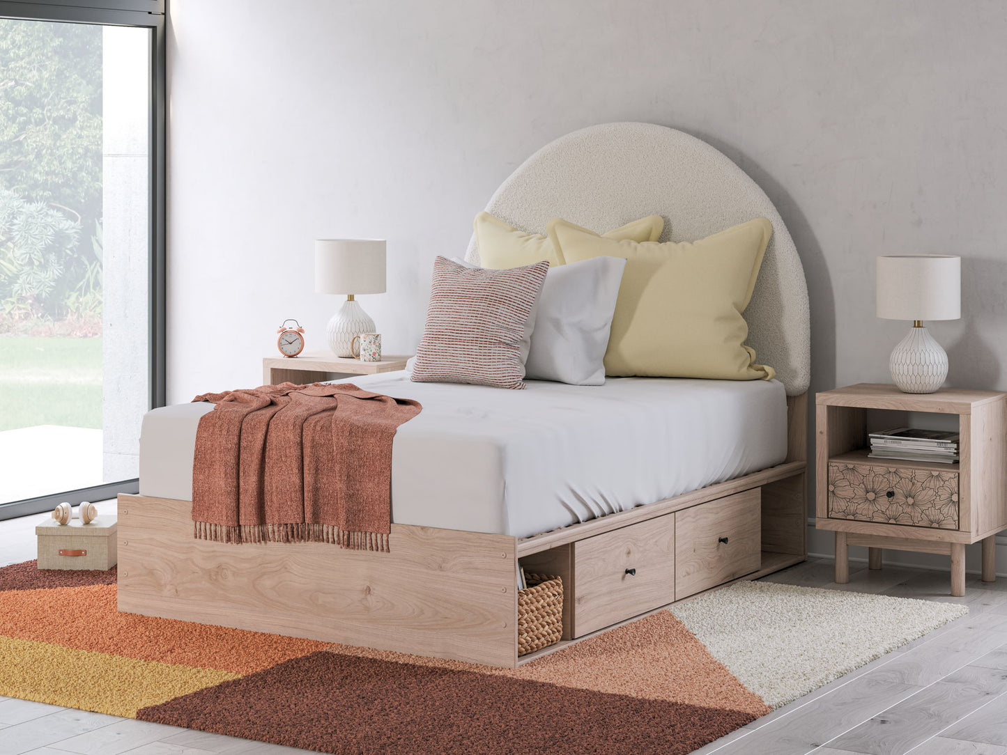 Arloster - Upholstered Panel Bed - Hornell Furniture Outlet