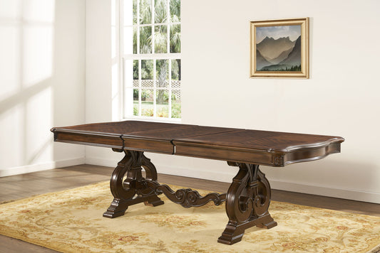 Royale - Dining Table - Dark Brown - Hornell Furniture Outlet