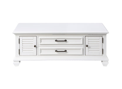 Charlestown - Lift Top Coffee Table - White - Hornell Furniture Outlet