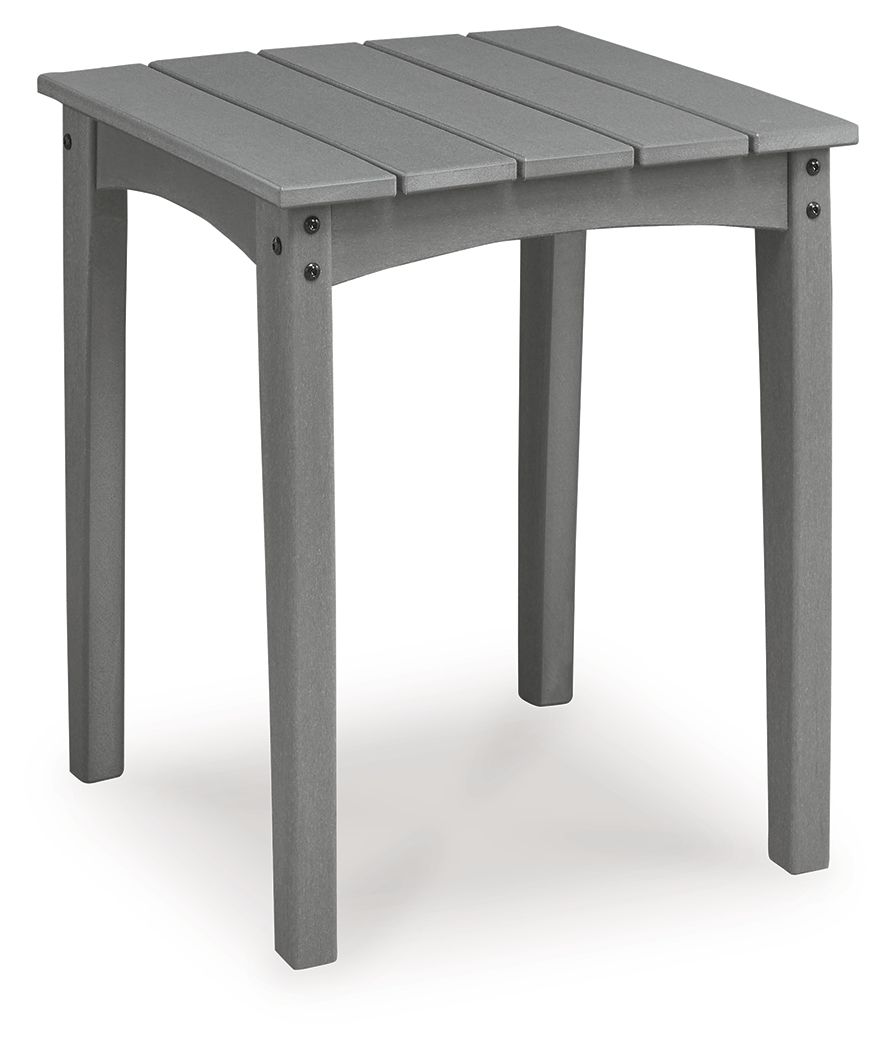 Cove Beach - Square End Table - Gray - Hornell Furniture Outlet