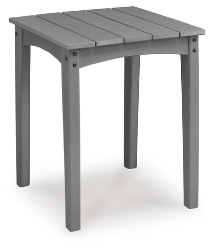 Cove Beach - Square End Table - Gray - Hornell Furniture Outlet