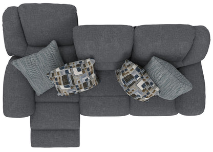 Trifecta - Sofa With 3 Recliners and Drop Down Table - Hornell Furniture Outlet