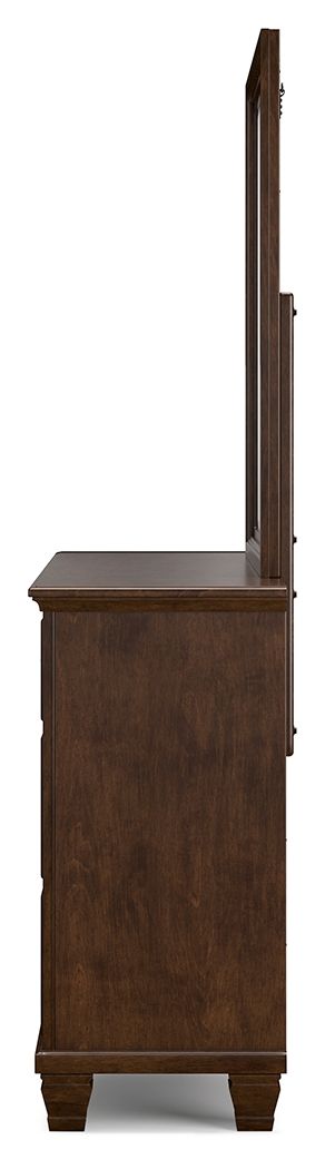Danabrin - Brown - Dresser And Mirror - Hornell Furniture Outlet
