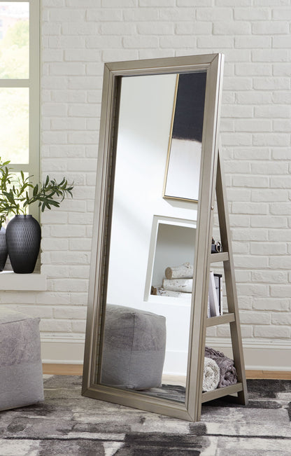 Evesen - Floor Standing Mirror/Storage - Hornell Furniture Outlet