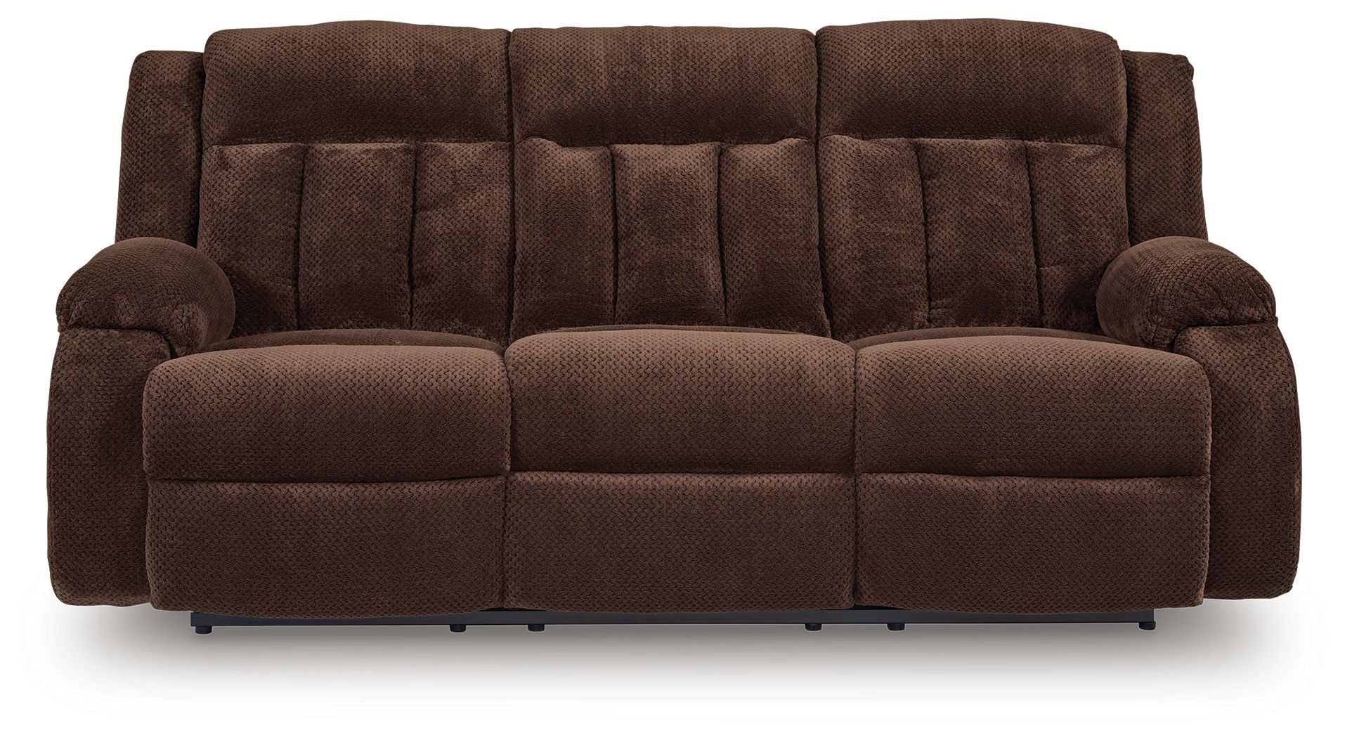 Free Wake - Chocolate - Reclining Power Sofa With Drop Down Table - Hornell Furniture Outlet